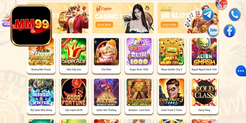 MM99 sở hữu nhiều trò chơi cá cược